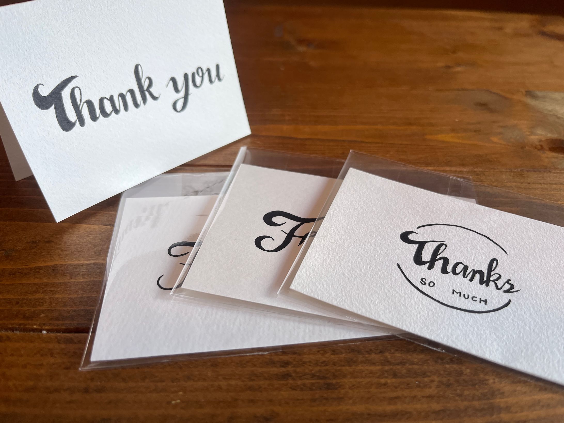 手描きメッセージカード　レタリング-1