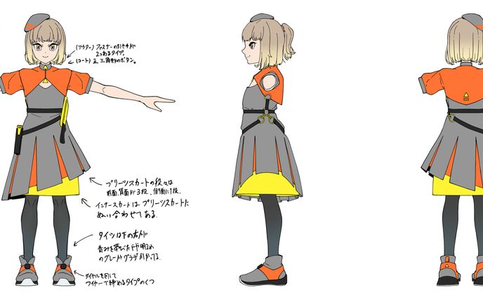 3Dモデルのためのキャラクターデザイン