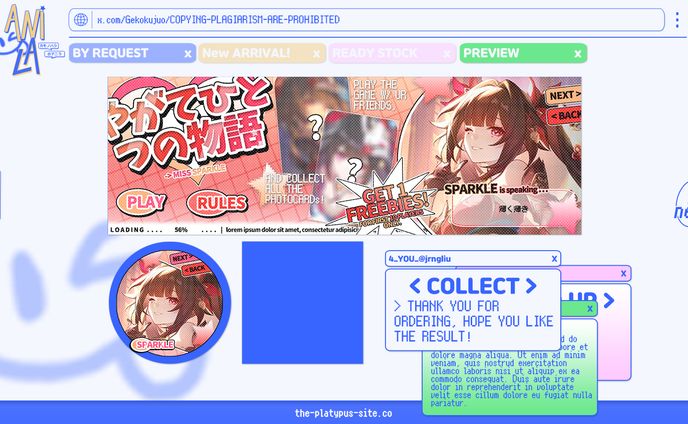 LAYOUT by request, COLLECT.