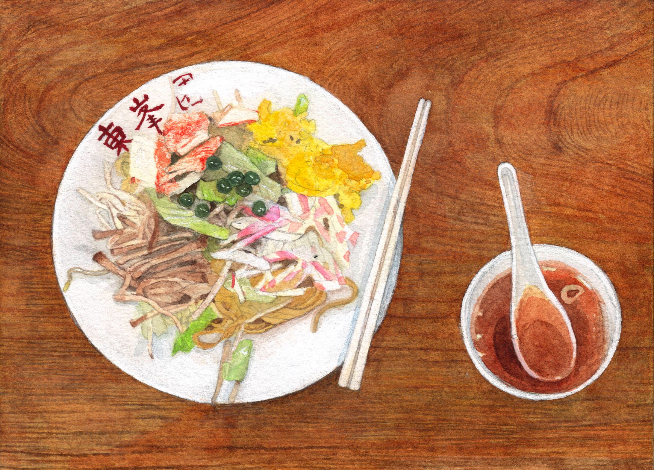 東峯園の五目焼きそば-1