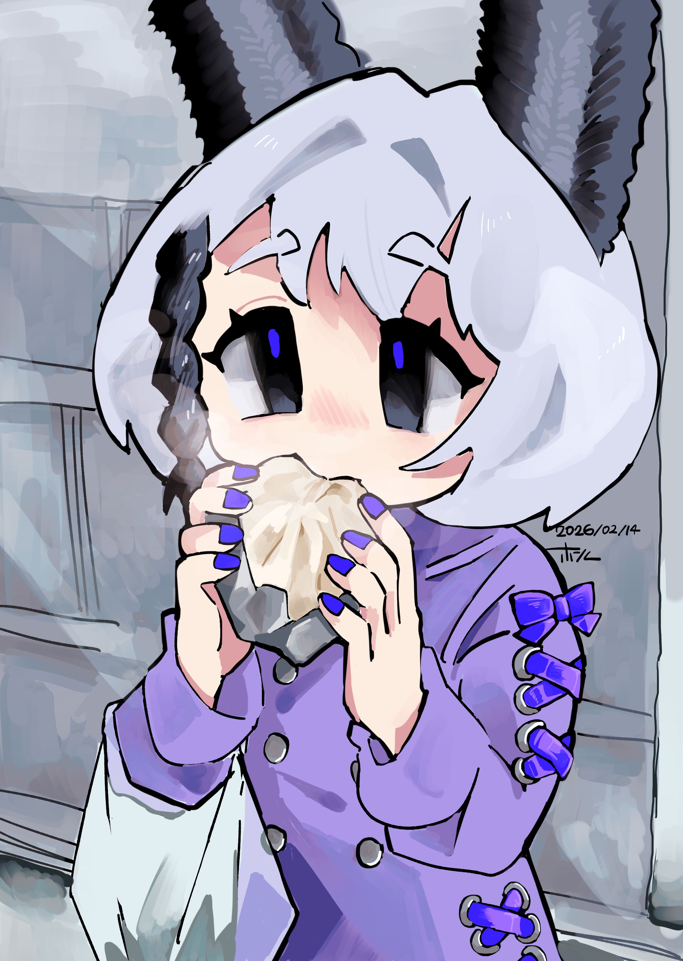 ゴマフビロードウミウシガールと肉まん-1