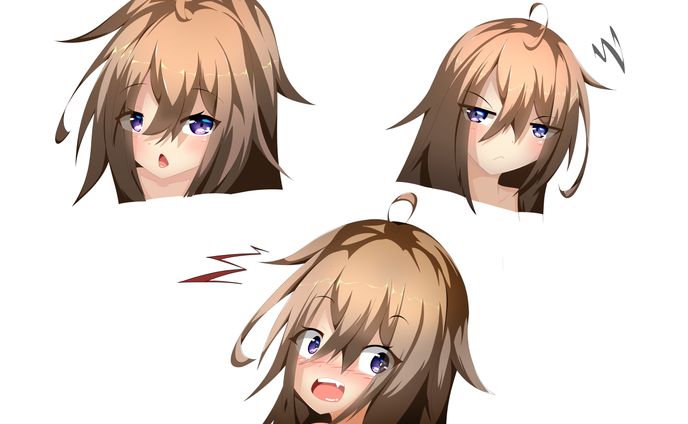 表情サンプル、彩芽