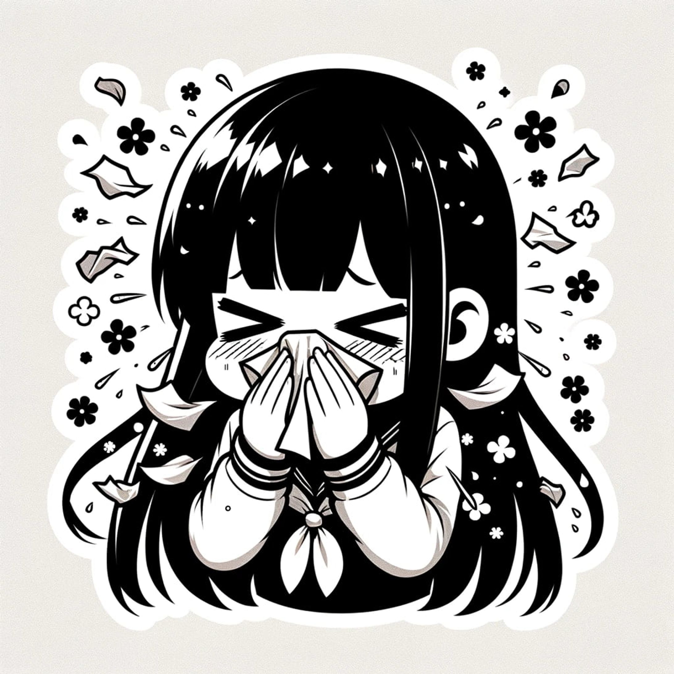 花粉症の女性-1