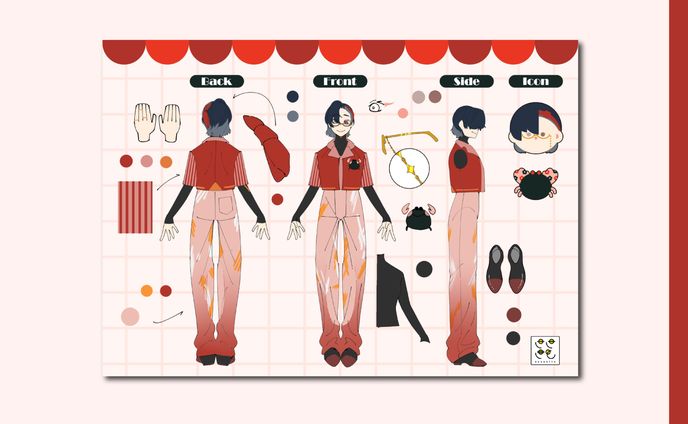 instagramリール画像、三面図