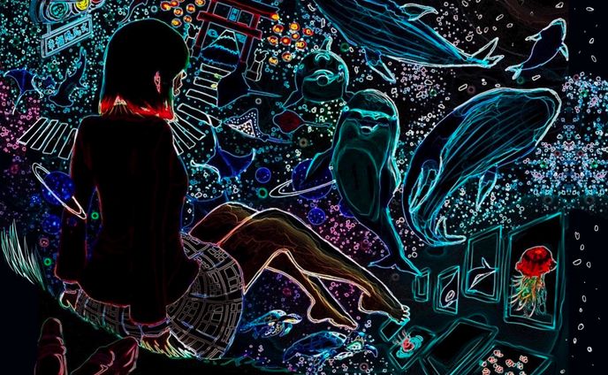 デジタルイラスト、映画