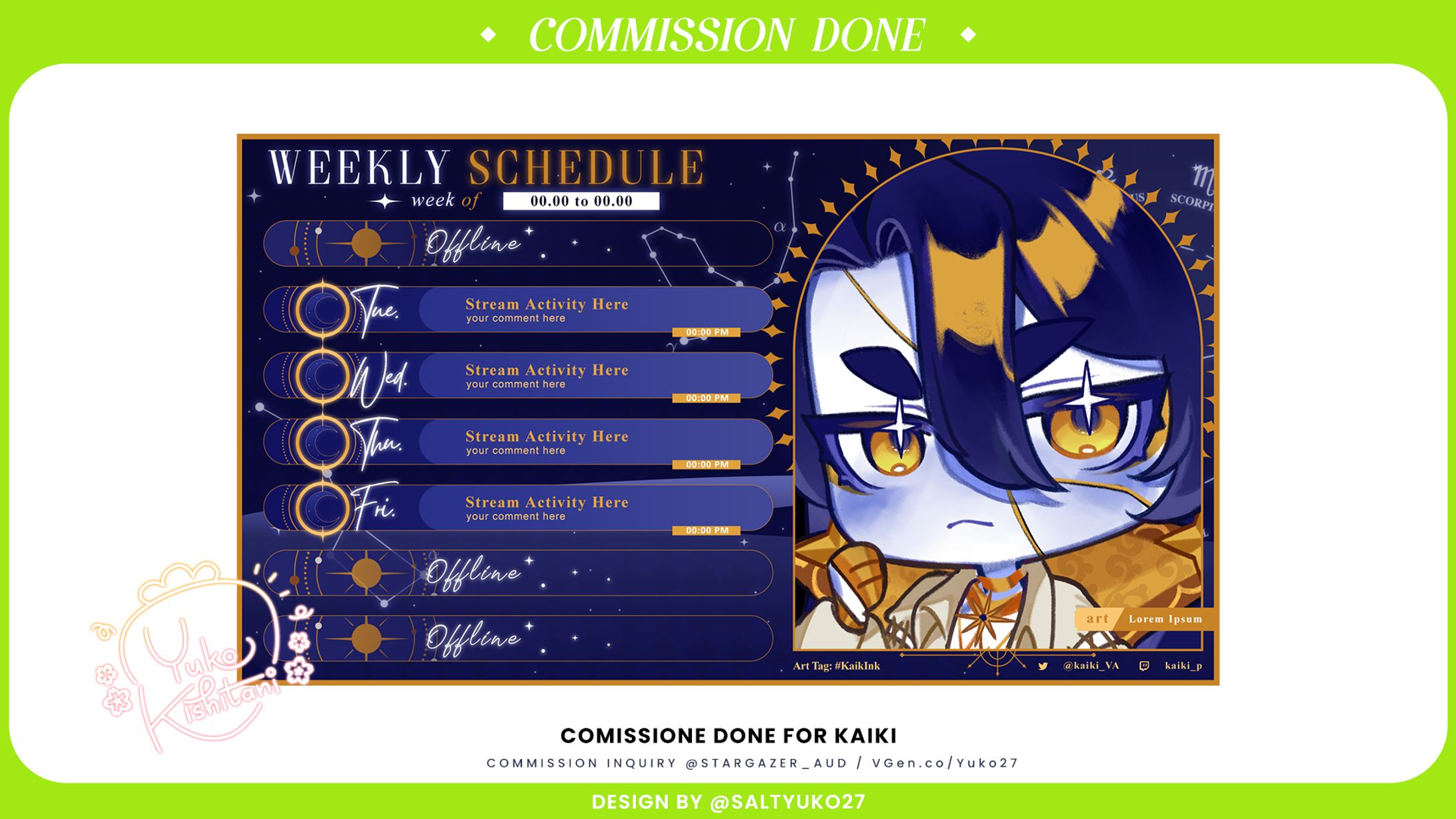 Kaiki Stream Schedule-1