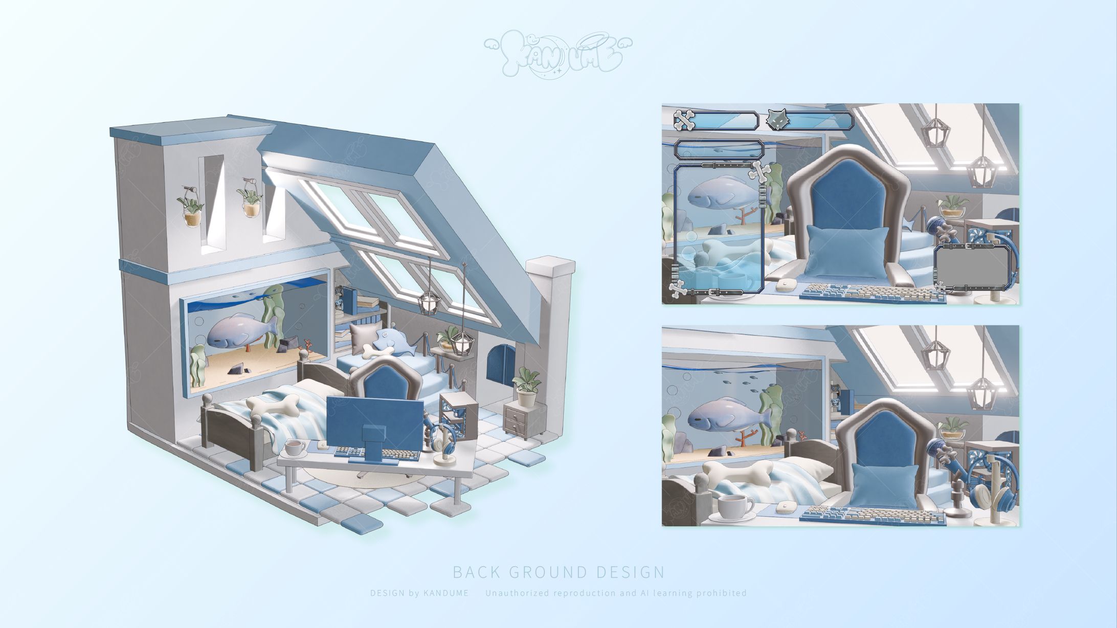 朝召サーモンさま / 配信背景-1