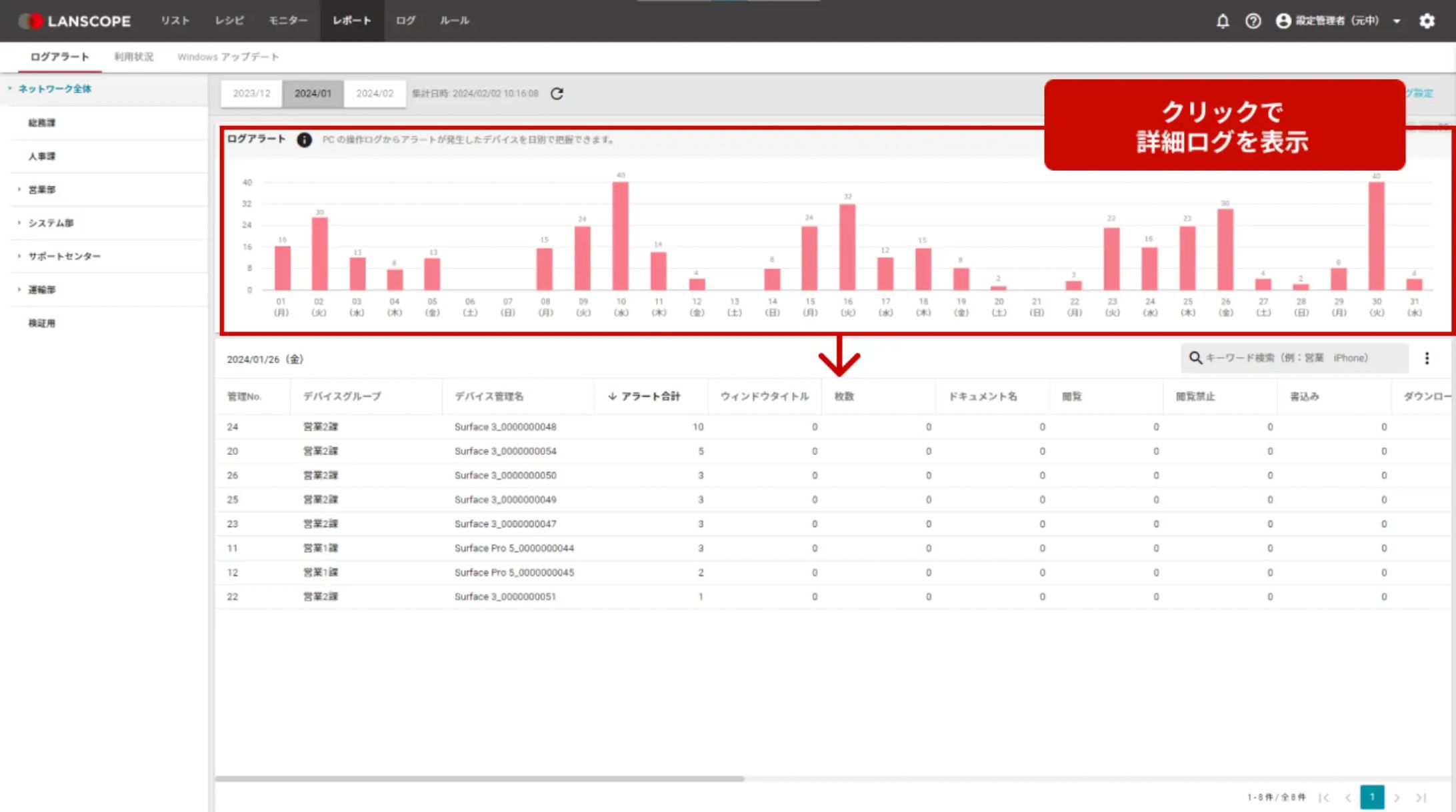 IT資産管理サービス(SaaS)  アラートレポート実装PJ-1