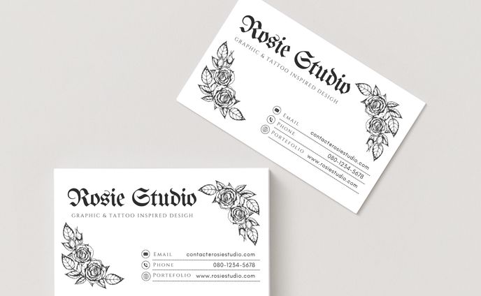 【名刺デザイン】Rosie Studio