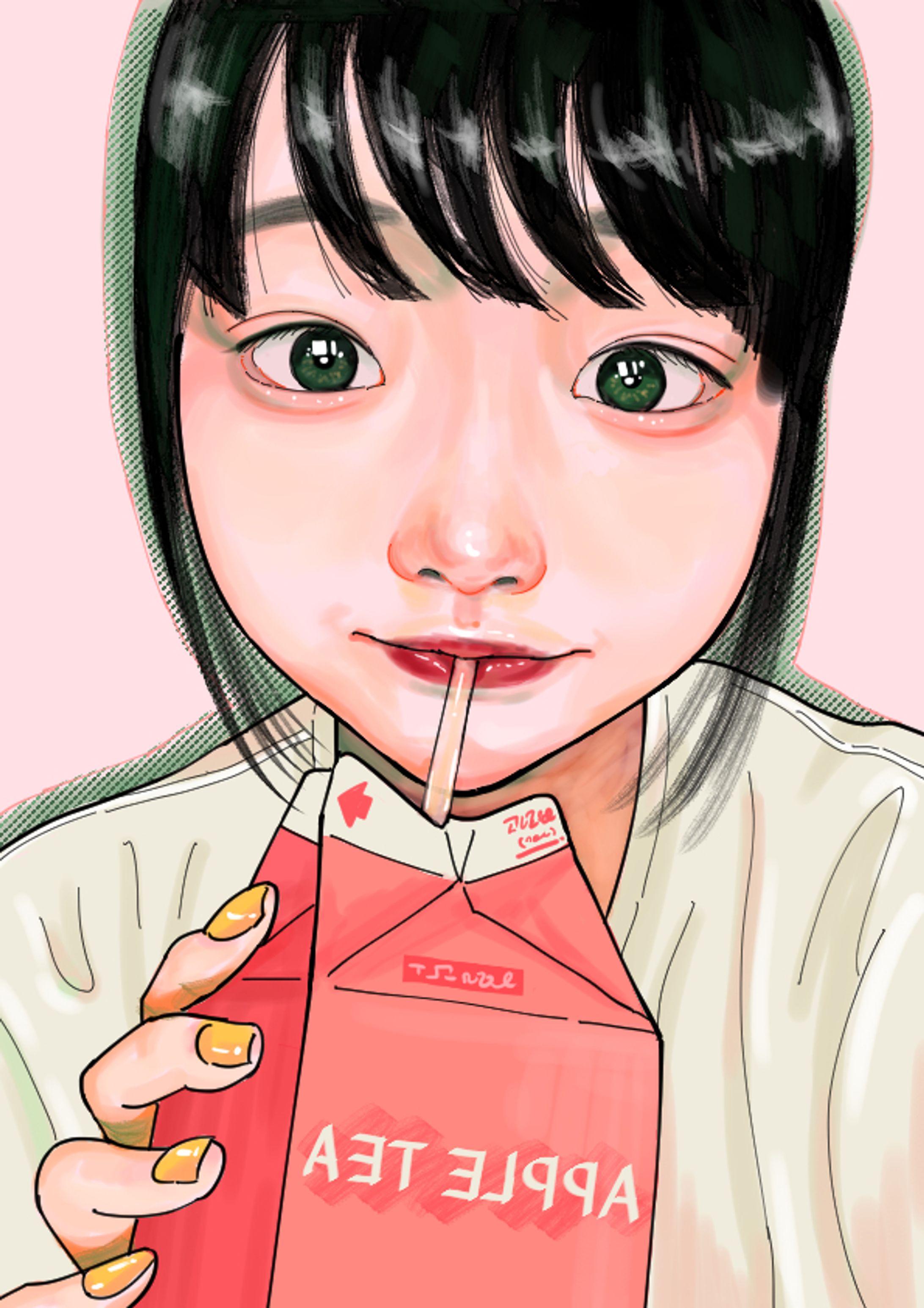 YouTuber柑橘めたるちゃん　イラスト-1