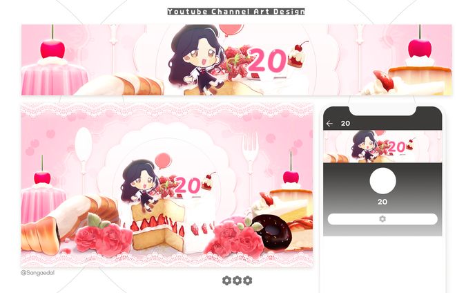 20 / Youtube Channel Art Design