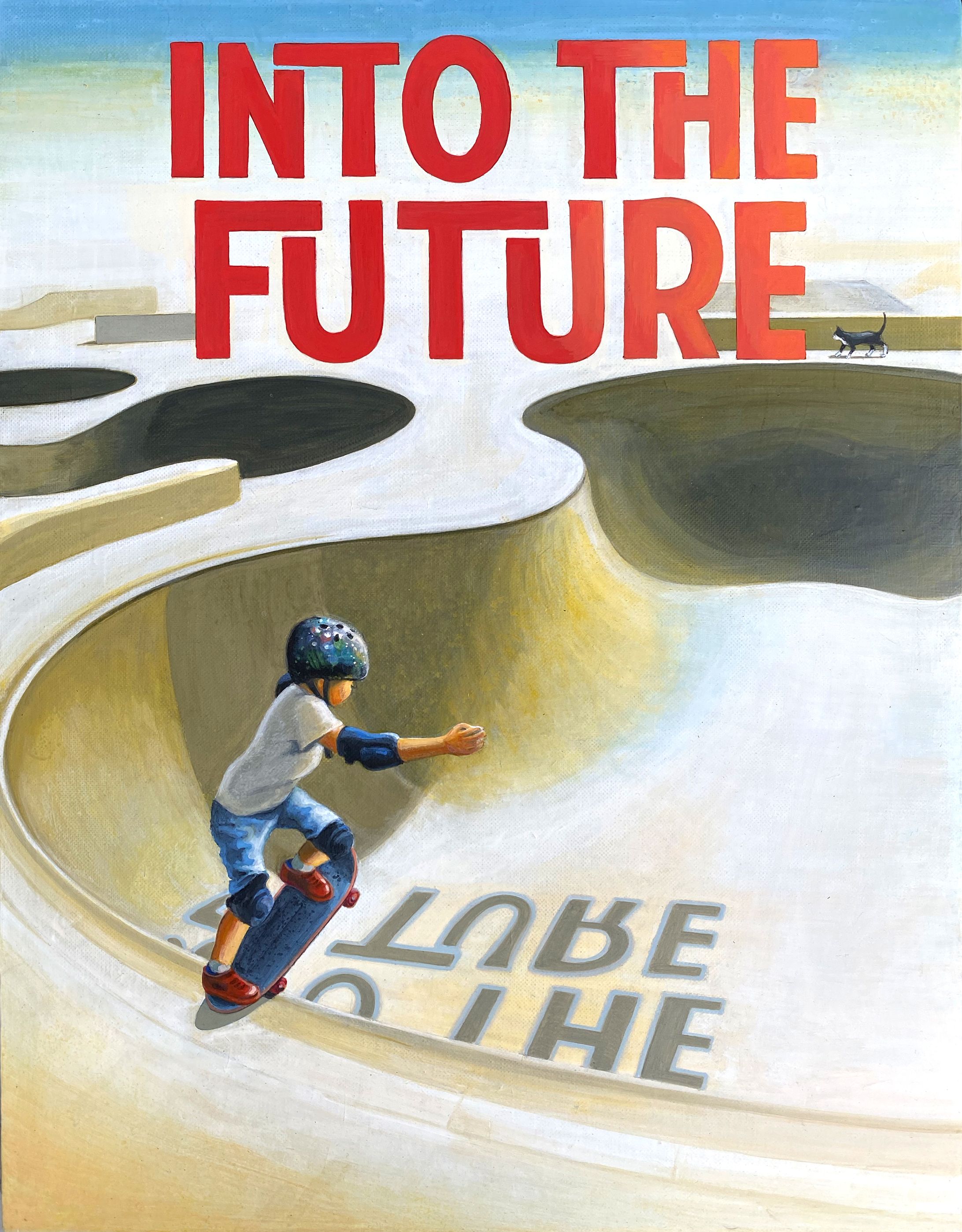 "Into the feature"手描きイラストNo.3-1