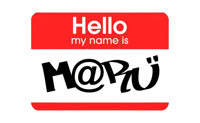 Name Tag "M@RU"