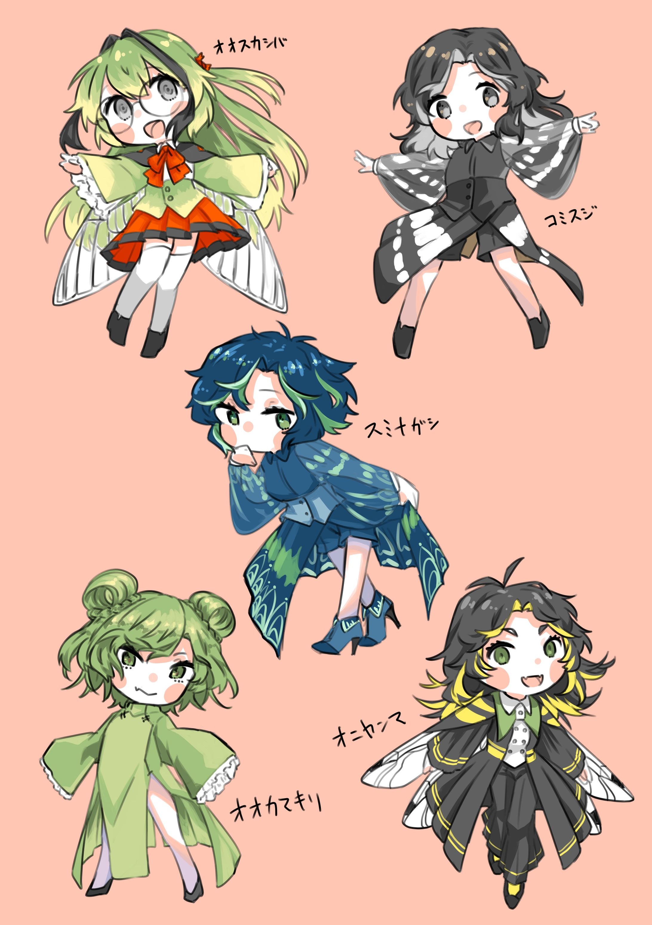 日本の虫擬人化-1