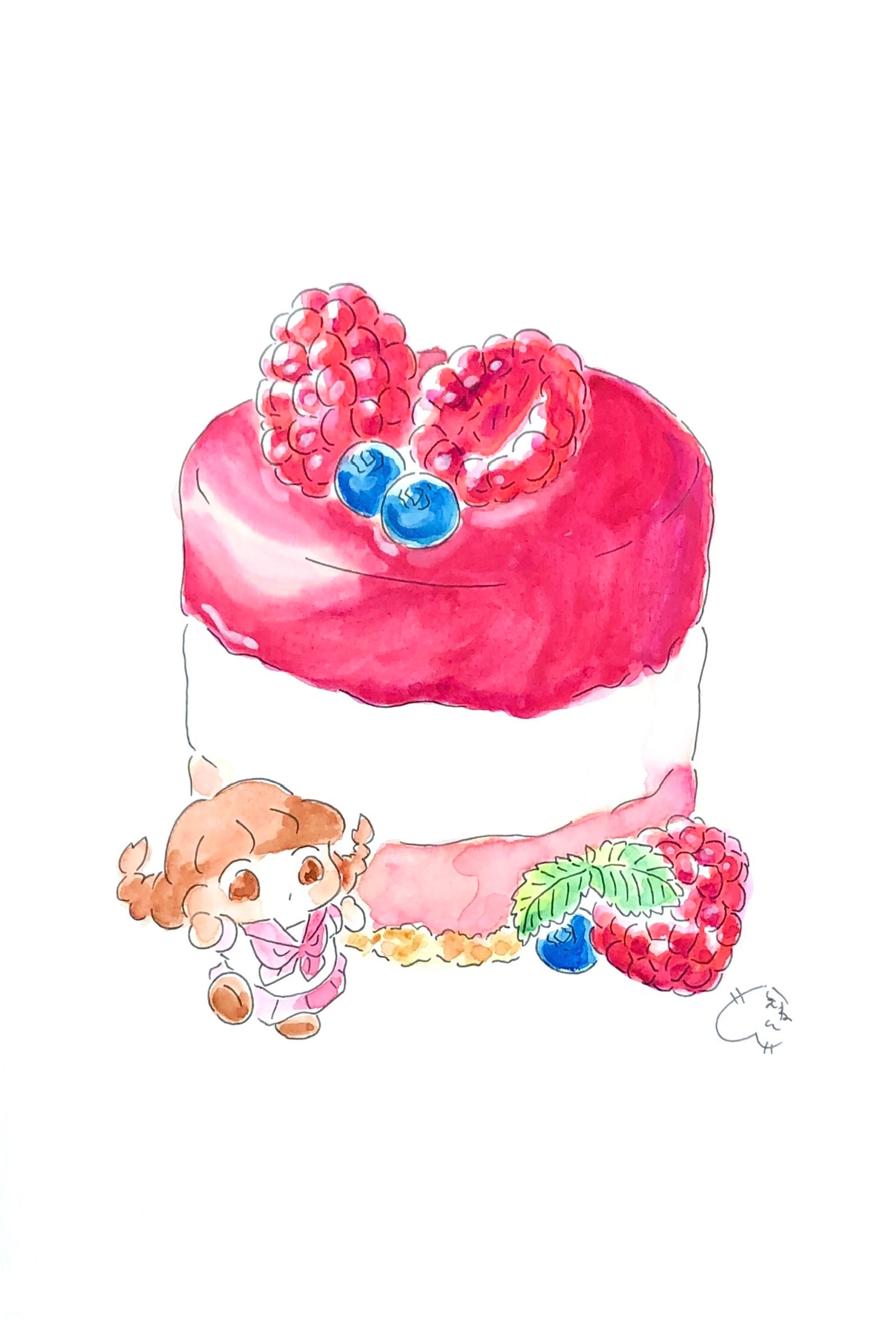 ラズベリーチーズケーキ-1