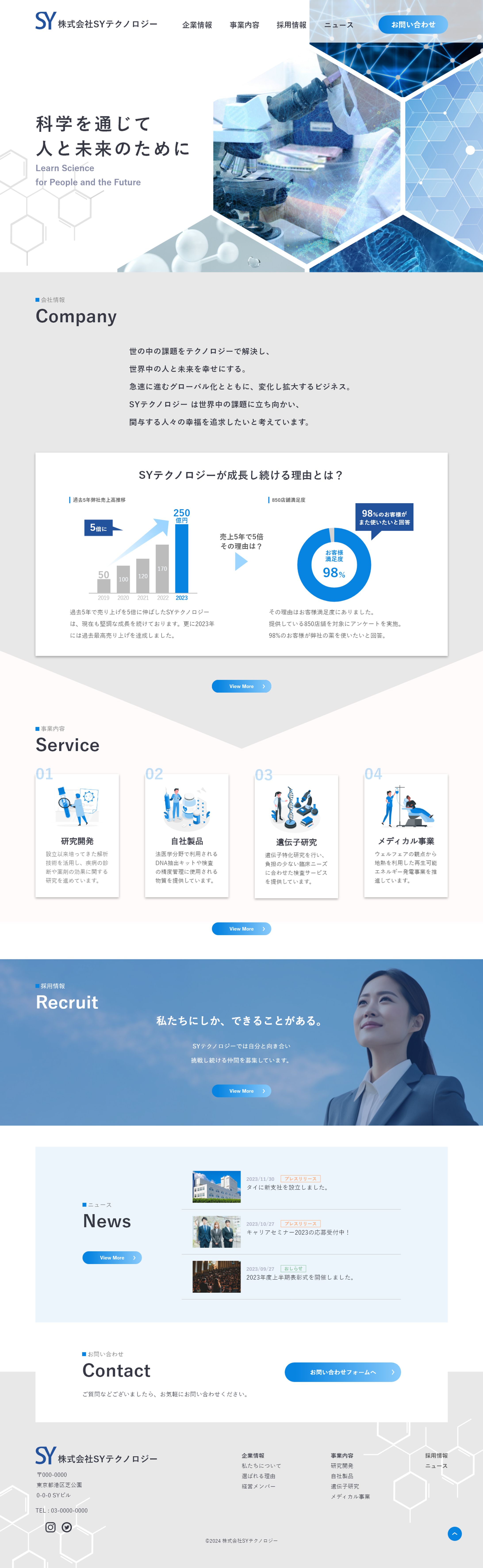 株式会社SYテクノロジー（架空企業サイト）-1