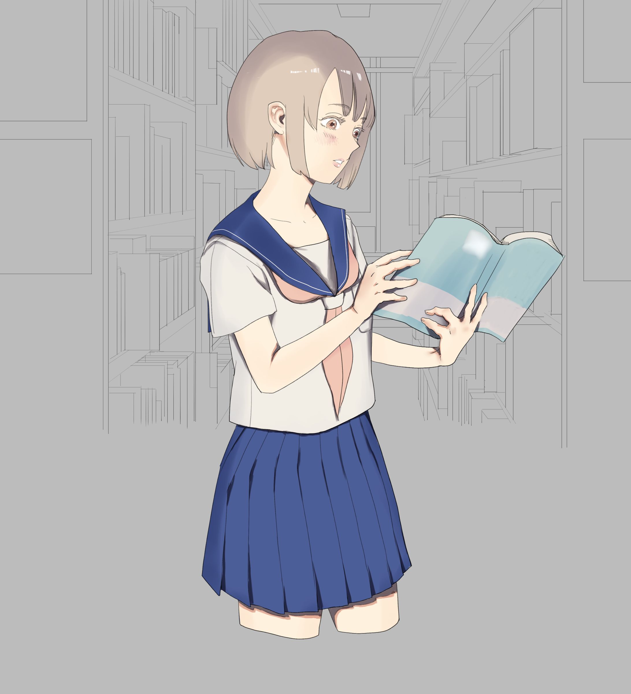 線画＋仮色
