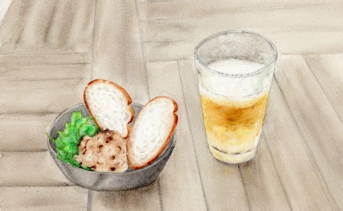 ビヤガーデンのメニュー