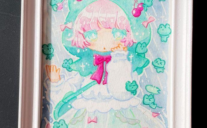 🐸☔️

#illustration #artwork #drawing #watercolors #kawaiiart #copicart #cuteart #mangaart
#イラスト #イラストグラム #水彩 #透明水彩 #水彩イラスト #アナログ #アナログイラスト #いらすとぐらむ
#일러스트 #드로잉 #그림스타그램 #插图