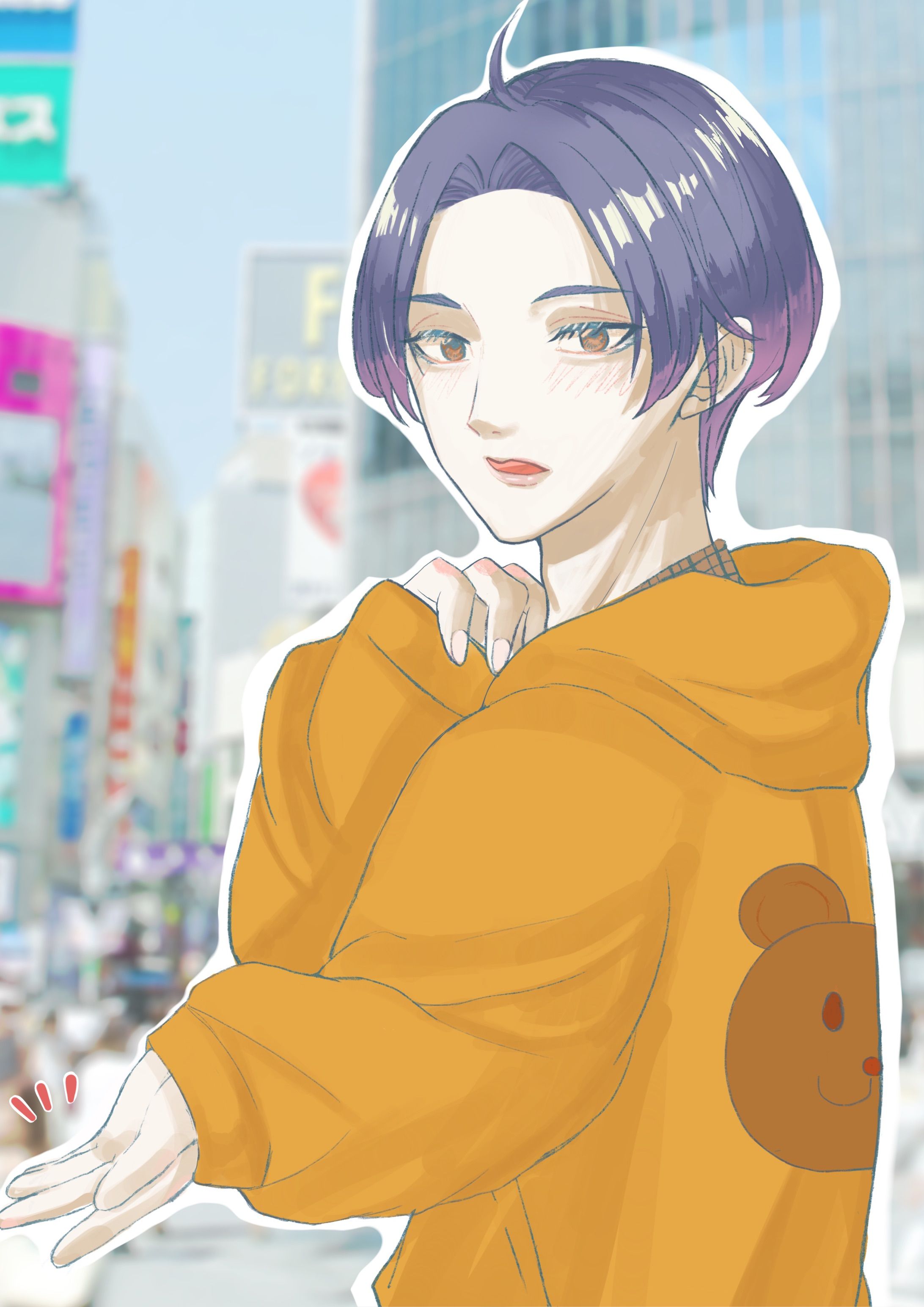 ワンレン男子-1