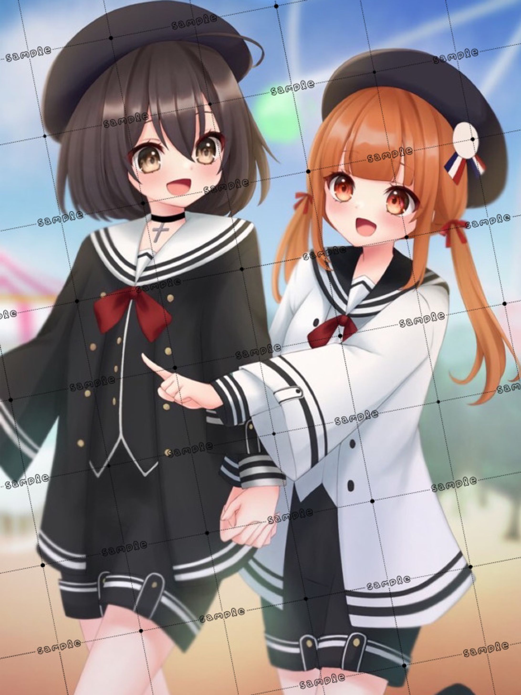 等身膝上ペア画まとめ-1