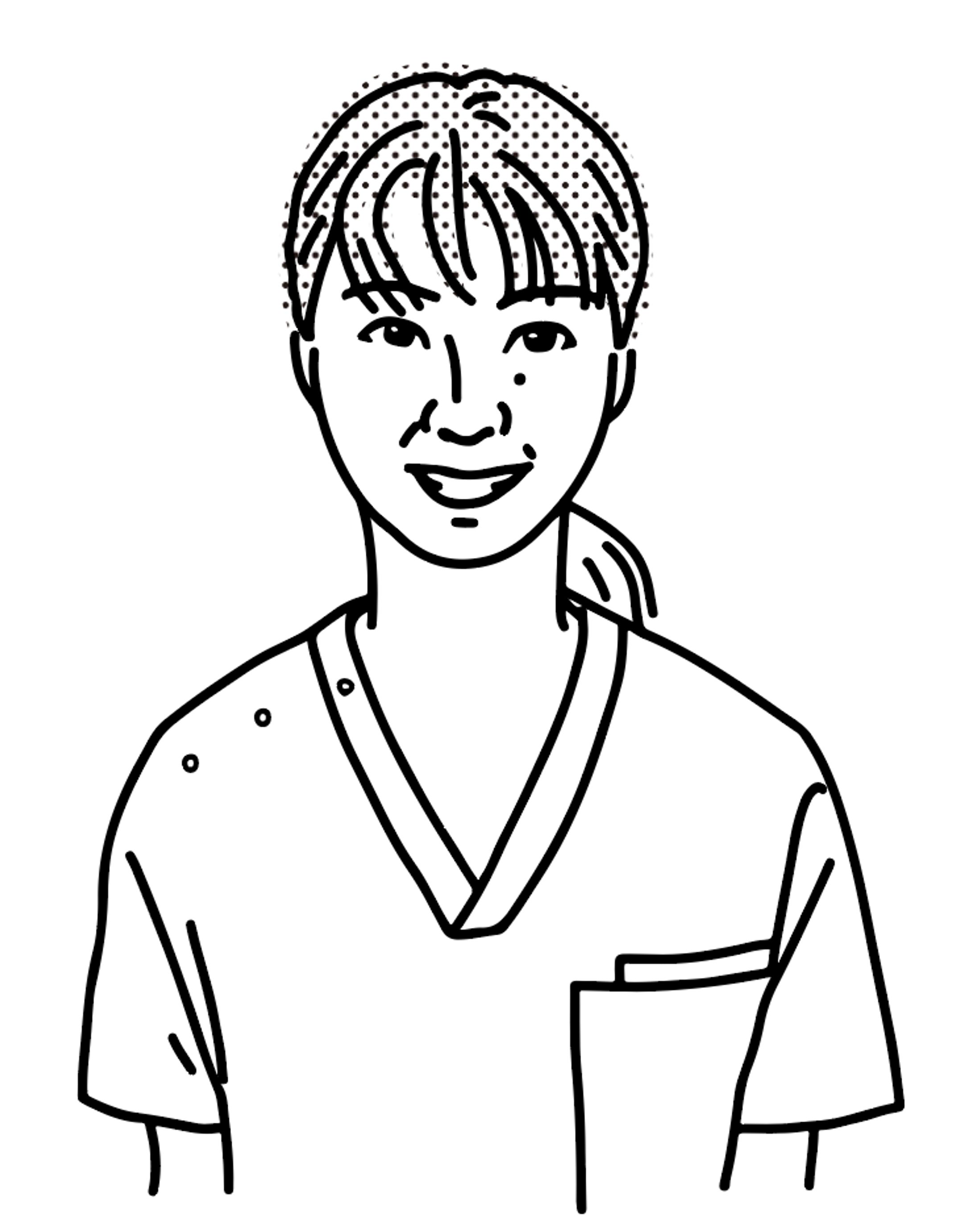 医院スタッフ様のHP用似顔絵-1