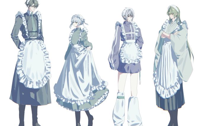 【二次創作】メイド衣装立ち絵