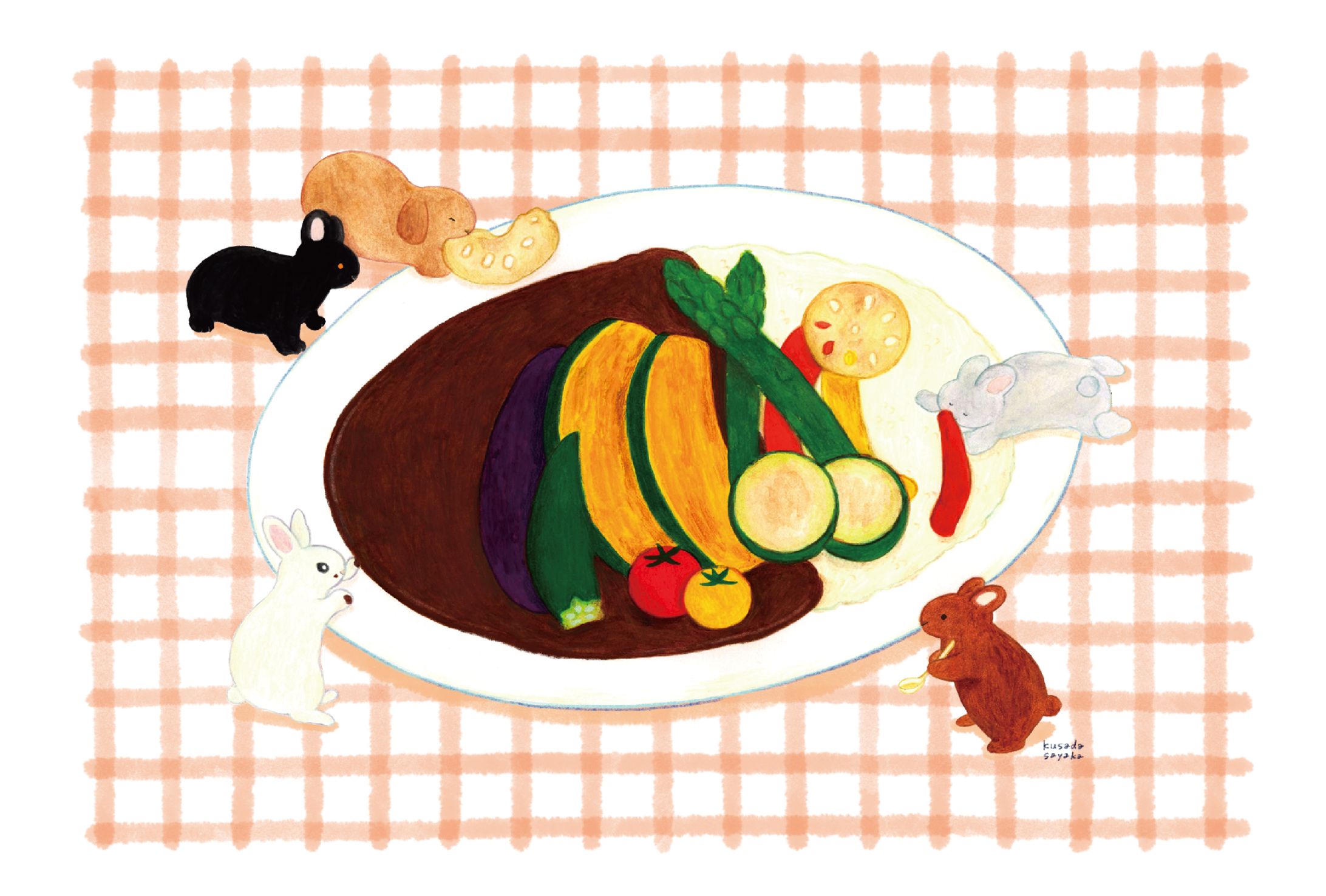 みんなで夏野菜カレーを食べよう-1