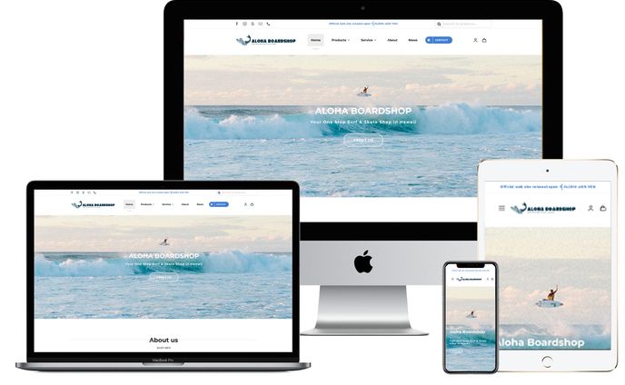 【WEBサイト】Alohaboardshop