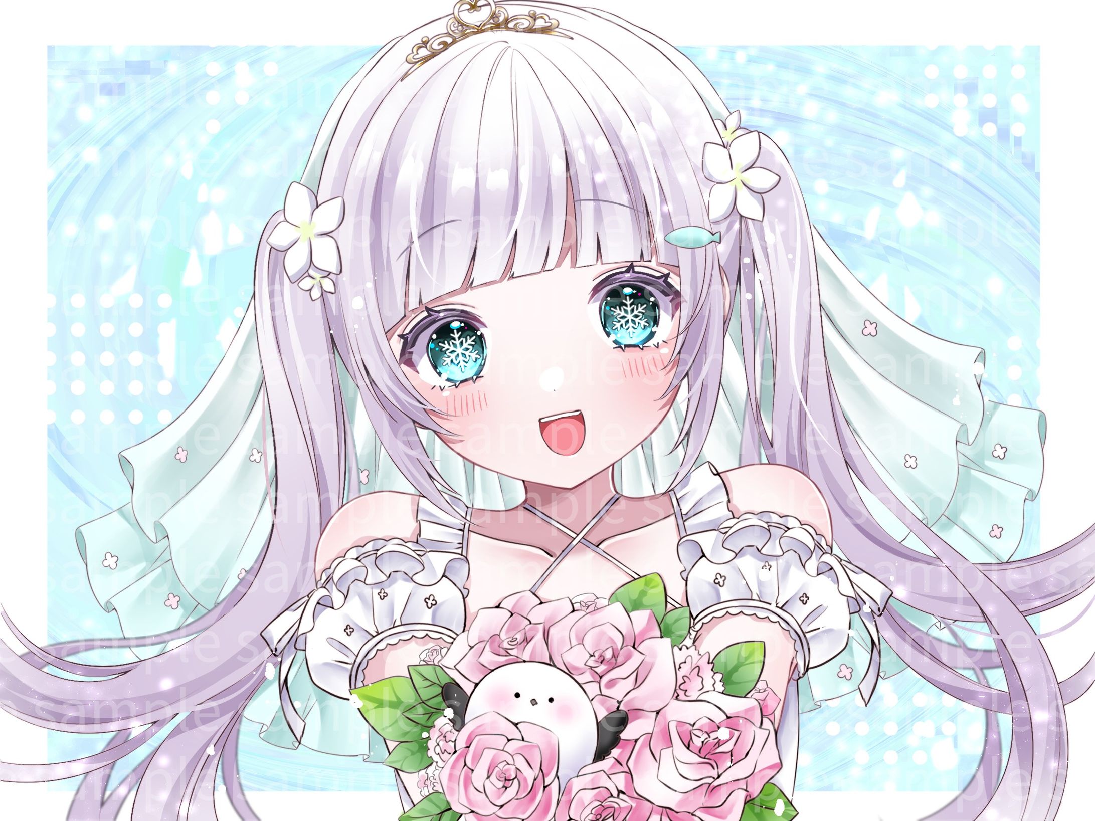 暁枝しぐれ様　バストアップイラスト-1