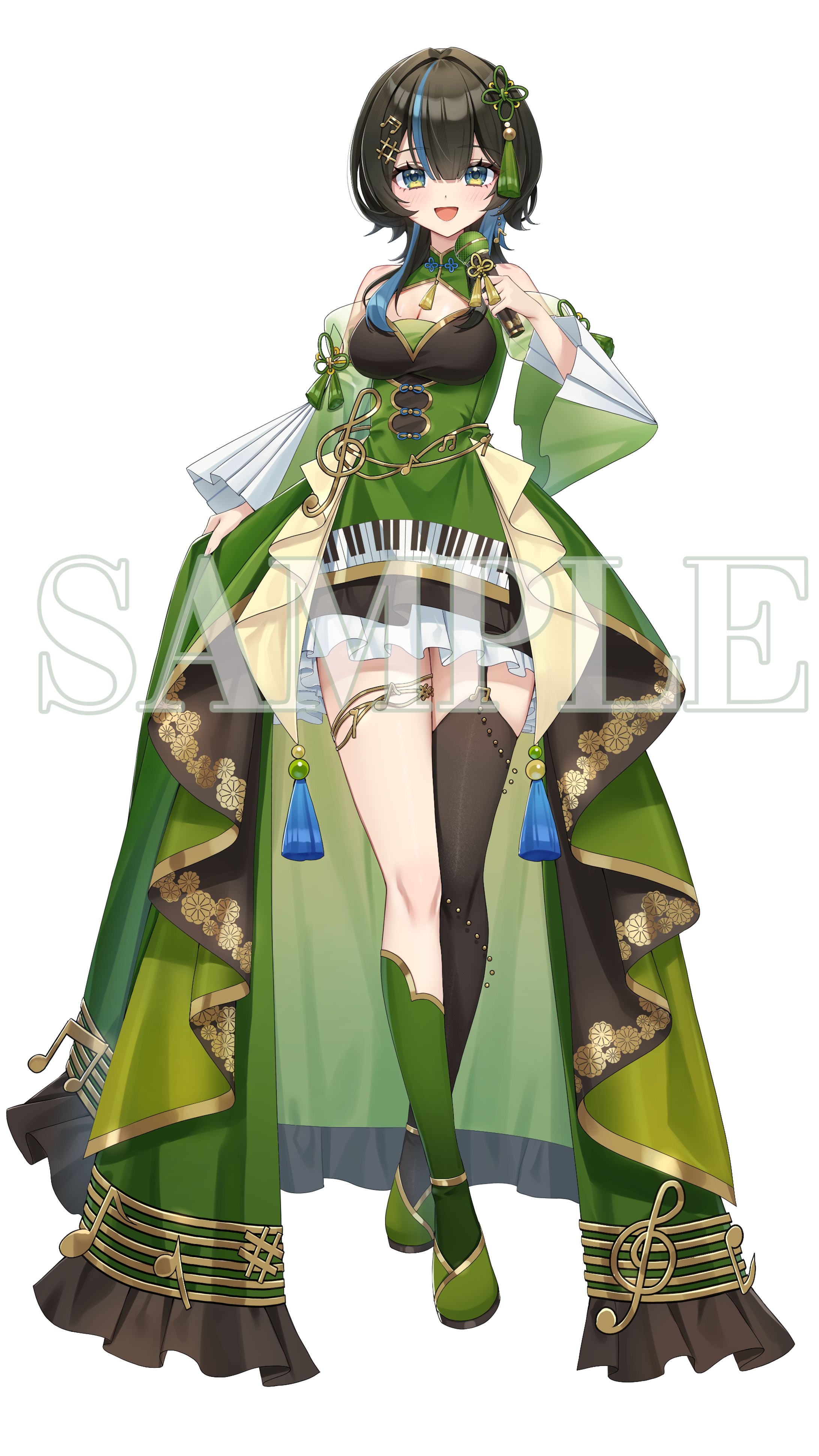 株式会社クリエイト様　NORA PROMOTION所属 琴唄まちゃ様キャラクターデザイン/立ち絵-1