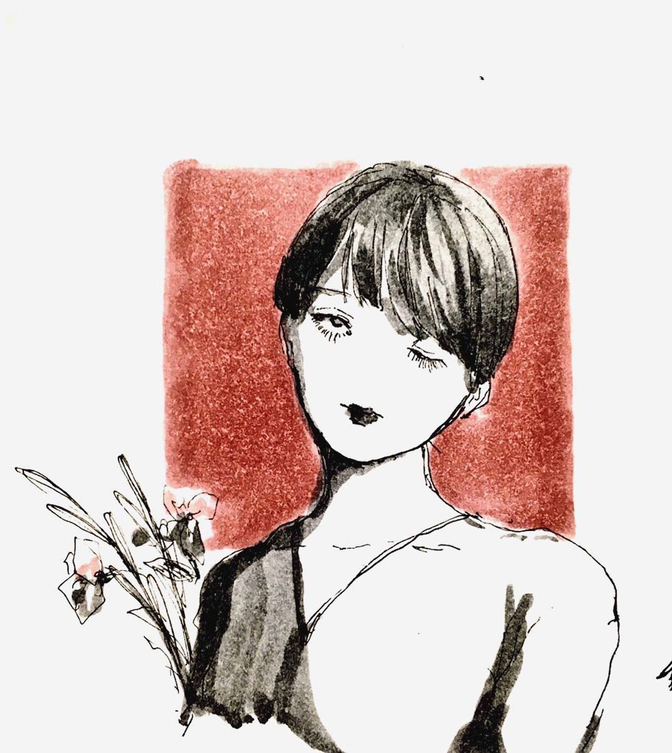 #アナログイラスト #イラスト #イラストレーション #illustration  #女の子 #コピック #drawing-1
