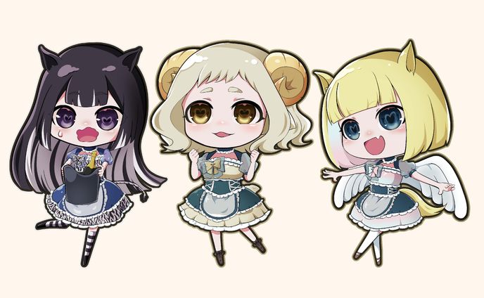 コンセプトカフェ　キャラクターイラスト
