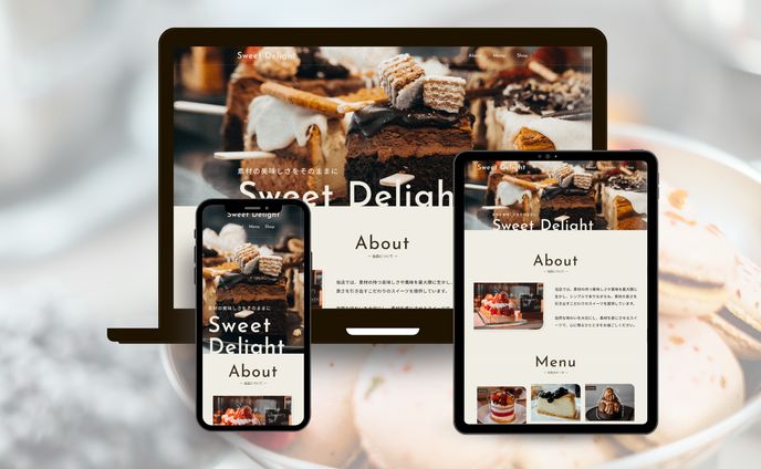 スイーツショップ Webサイト