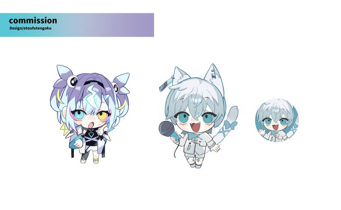 commission 閃光ノルナ様　猫汰ゆた様SDイラスト