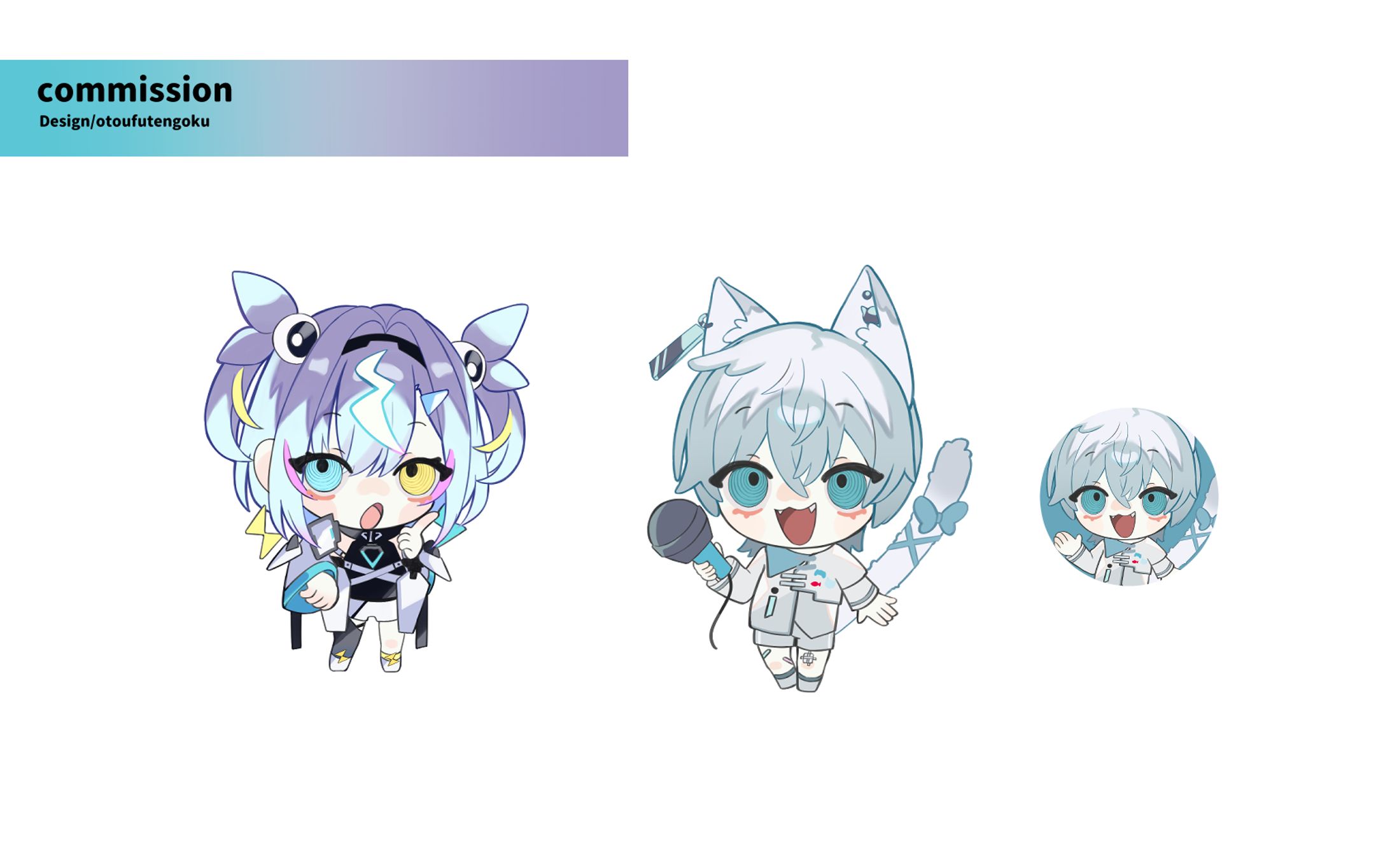 commission 閃光ノルナ様　猫汰ゆた様SDイラスト-1