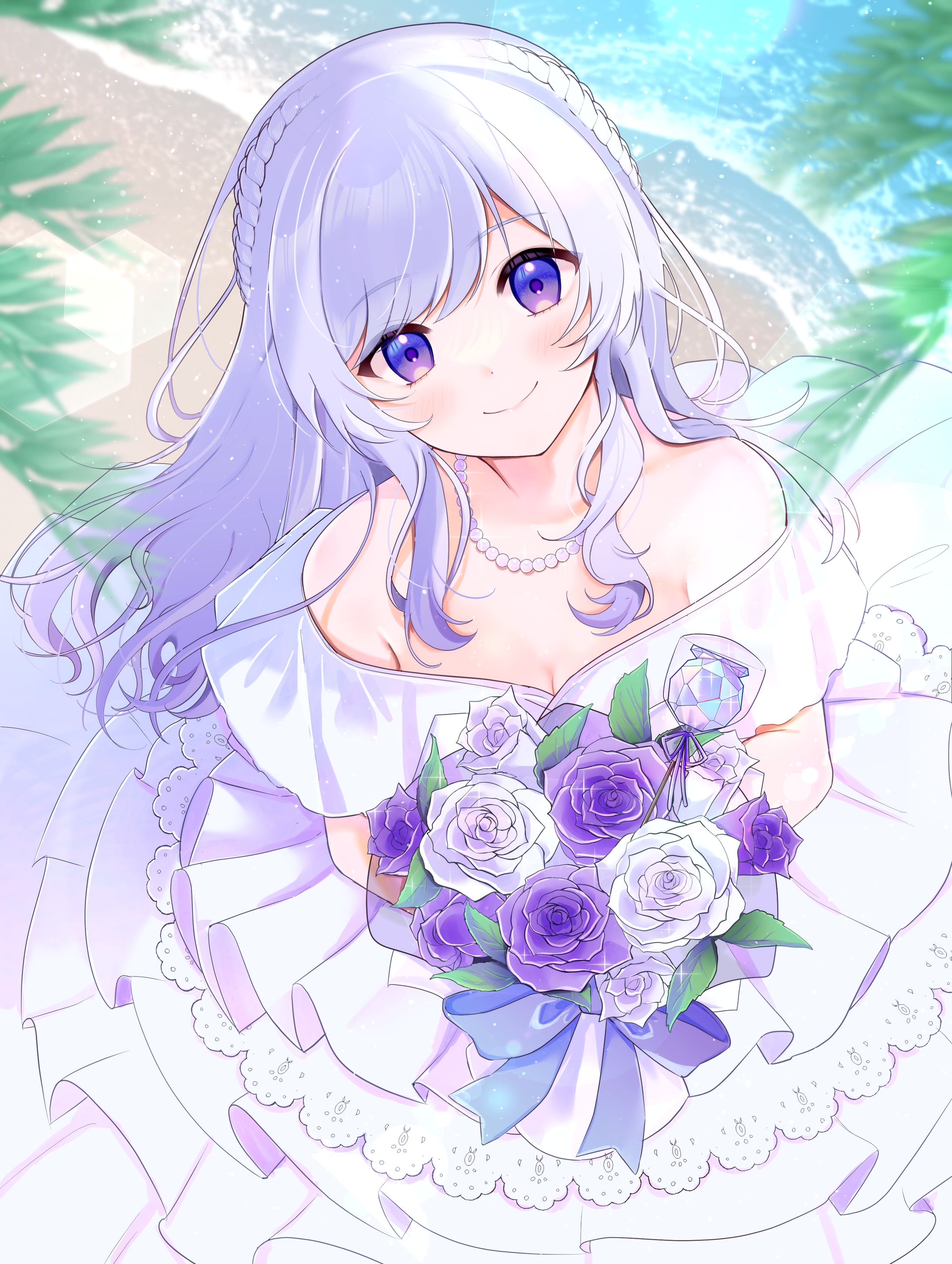 【商業実績】紫祭まつり様のウェディングイラスト-1