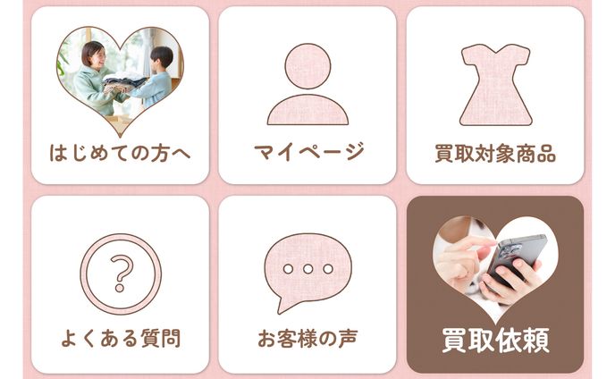 【自主制作】架空：不用品買取サービス LINEリッチメニュー