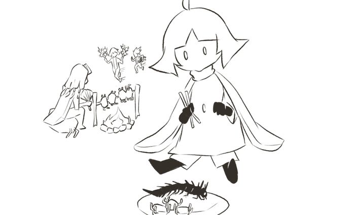 Chibi character fanart Illustration
