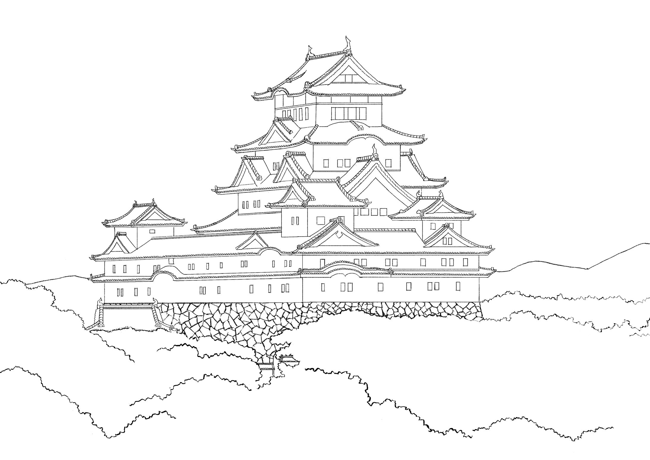 背景　線画-1