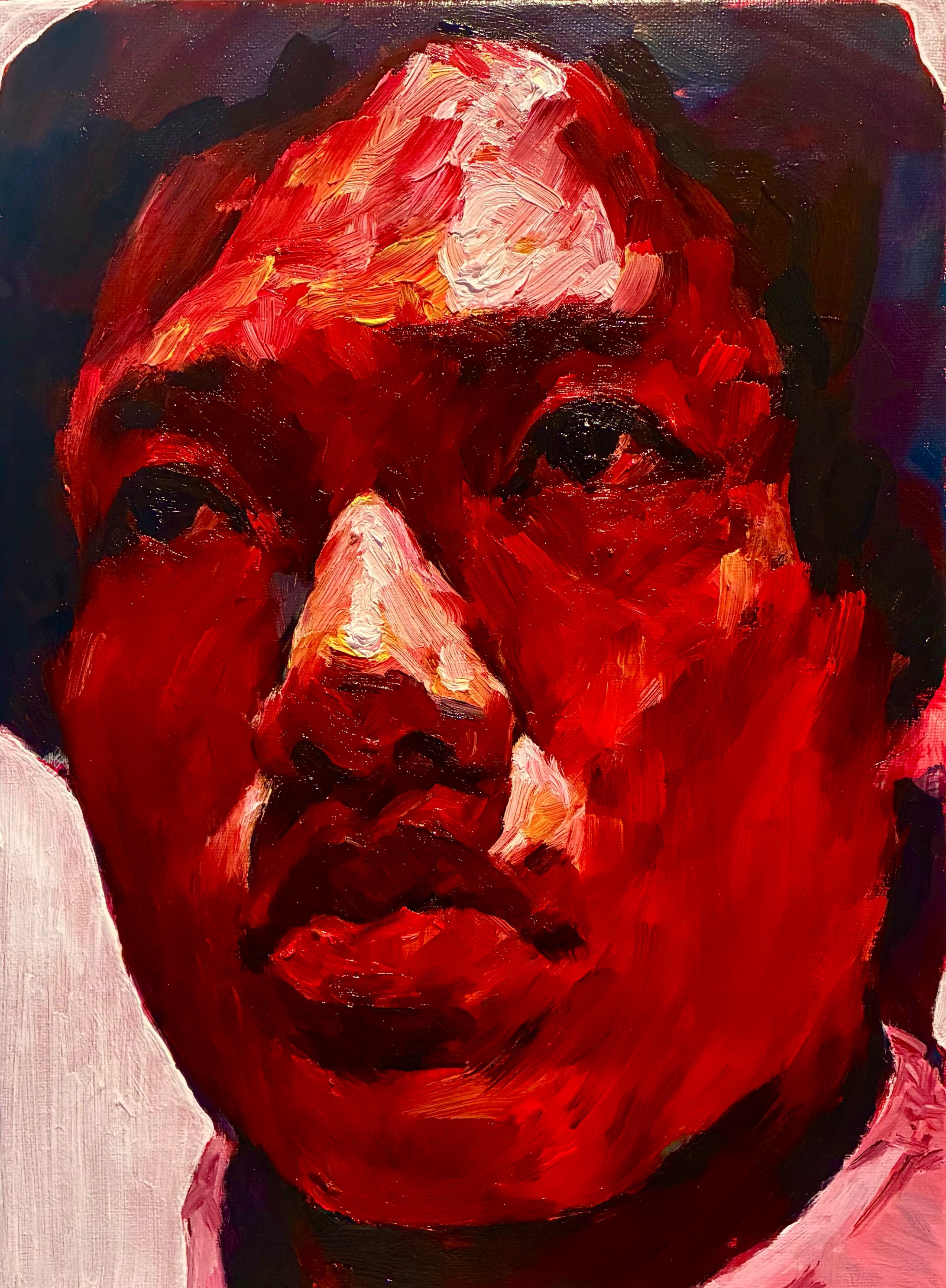Self-portrait at 19 - "RED"-1
