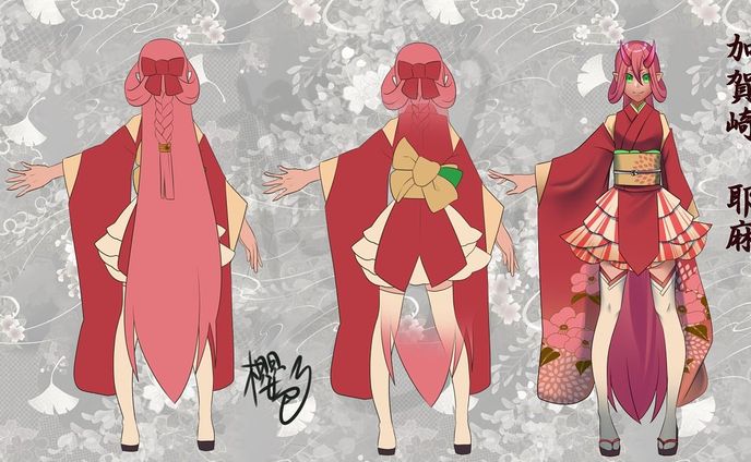 女の子、サムネデザイン