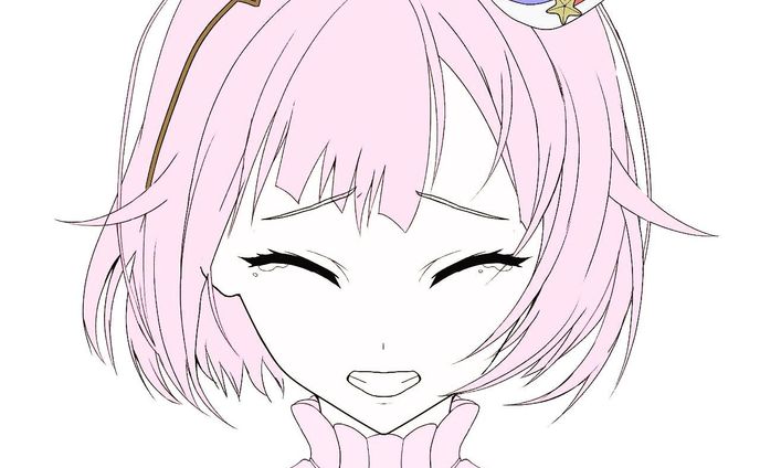 ベタ塗り完成！
 #プロセカ
 #鳳えむ
 #prsk_fa 
 #イラスト
 #ベタ塗り
 #えむ