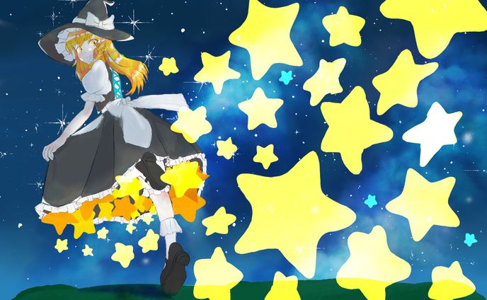 霧雨魔理沙_駆ける