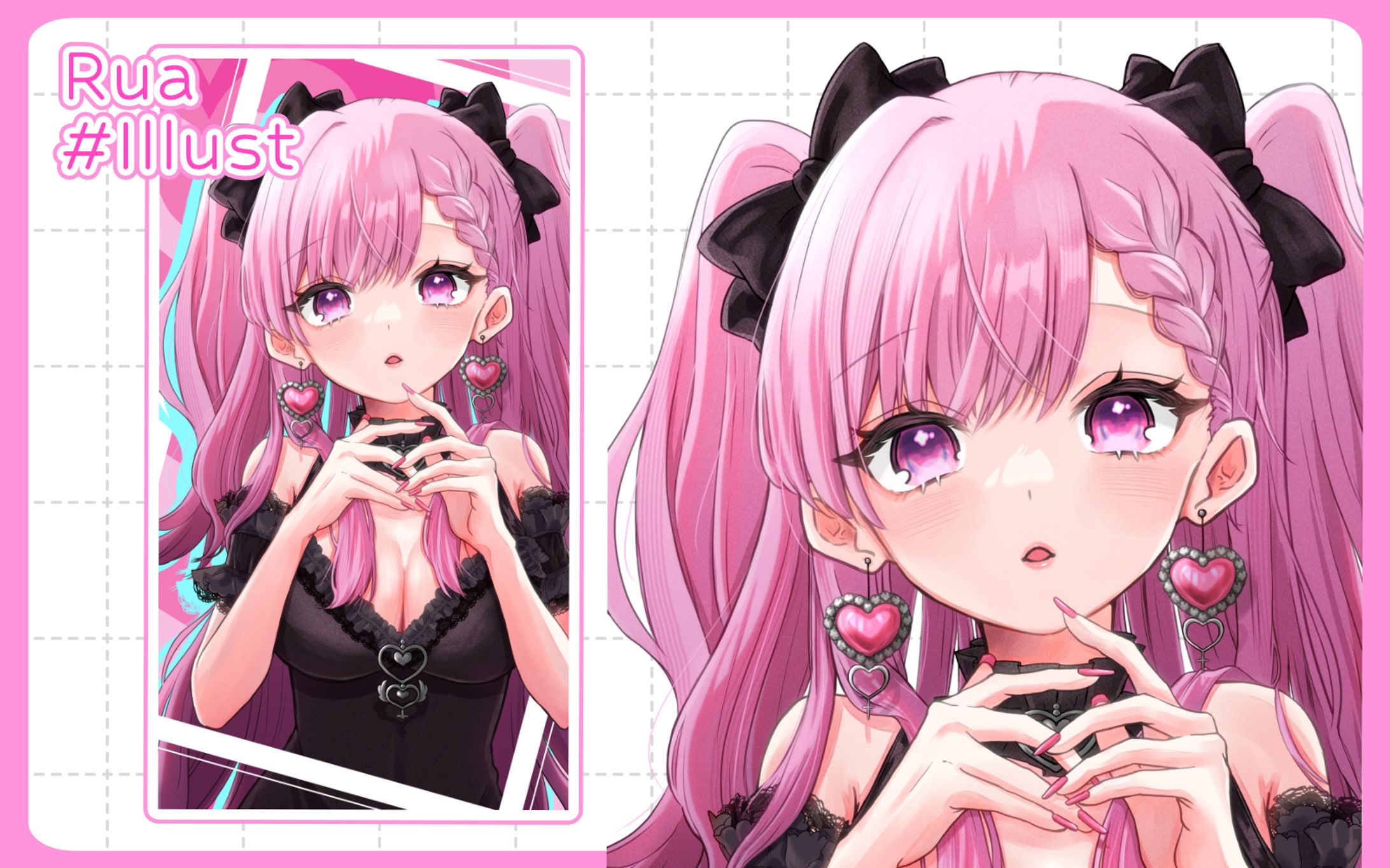 瑠愛様 / 縦型配信用イラスト-1