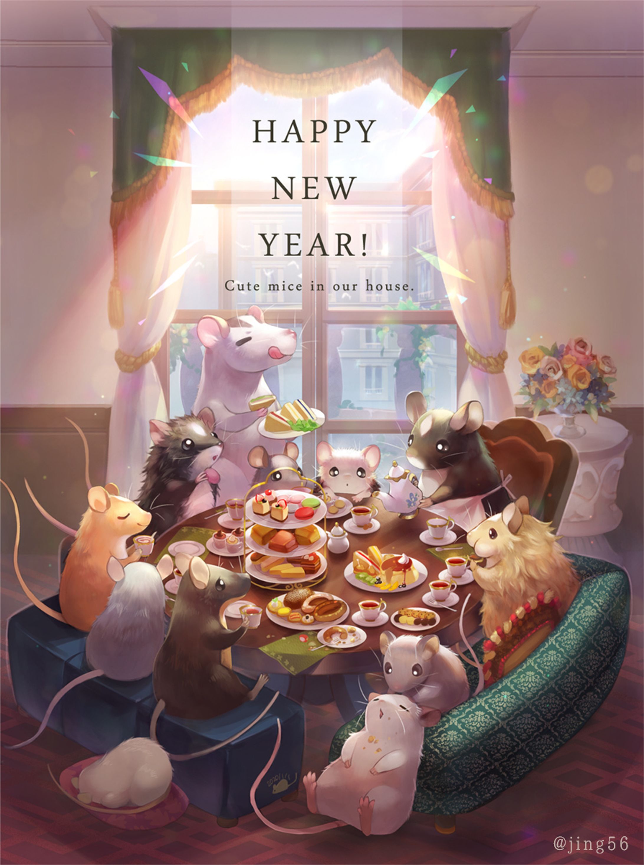 2020年年賀イラスト-1