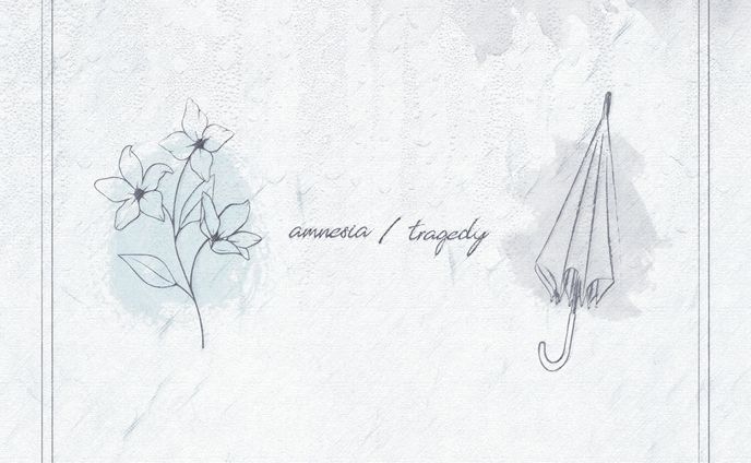 【CD Jacket】amnesia / tragedy