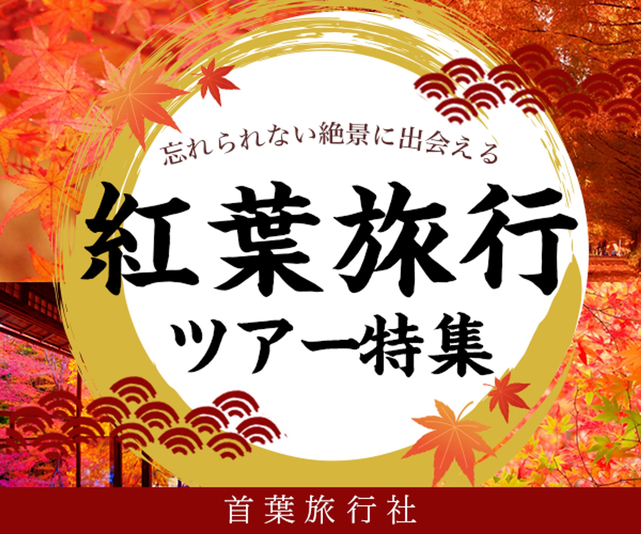紅葉旅行ツアー特集　バナー　サンプル-1