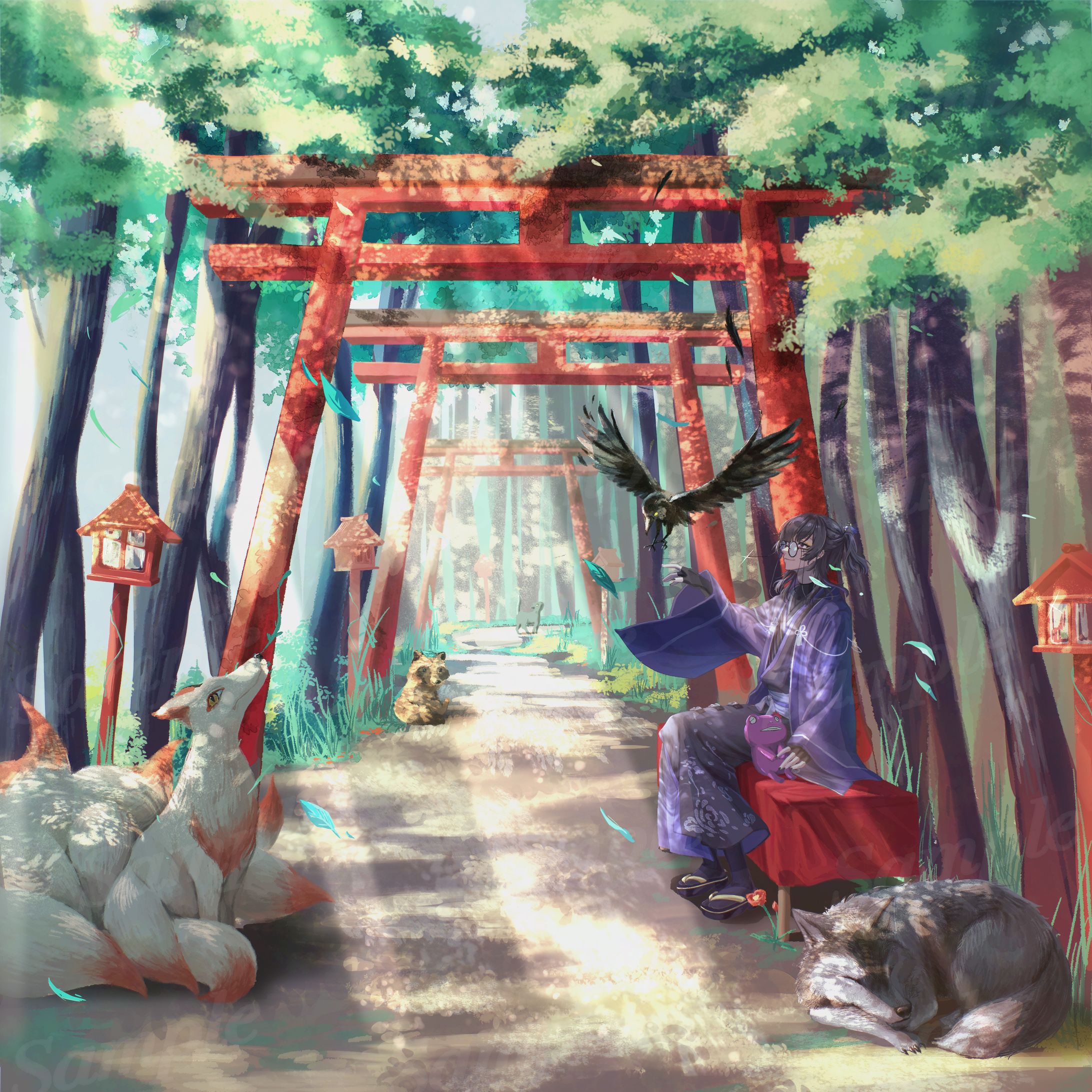 [ご依頼]『片道』神谷玲さん/サブスクジャケットイラスト-1