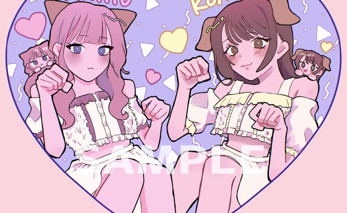 Kolokol 高橋あきほ&真嶋このみ 生誕グッズイラスト